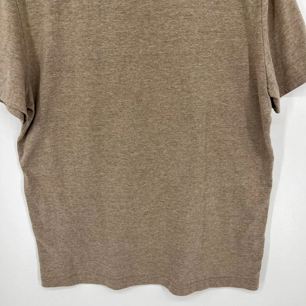 Banana Republic Mens Large Brown Graphic T-Shirt Frog Vintage Camera Photography